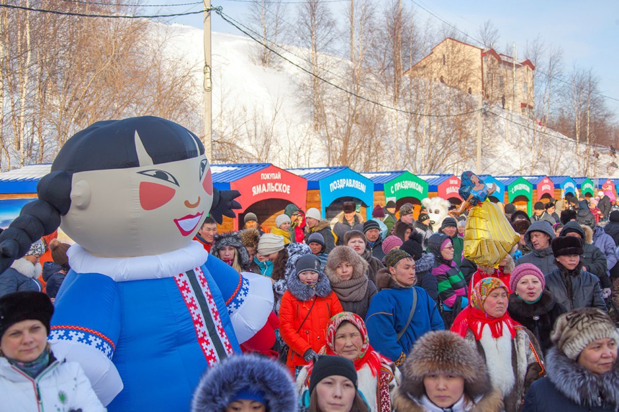 На полярных игрищах. Эстафета весны у Салехарда